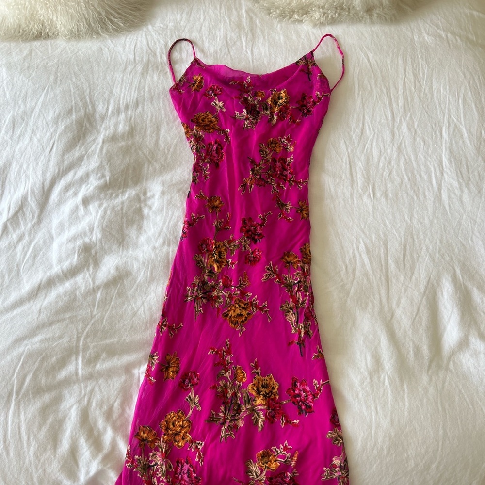 Rat & Boa Pink Midi Dress